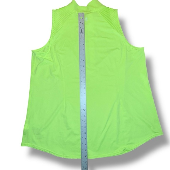 JOFIT Women’s Emma Cutaway Sleeveless Golf Shirt - Lemon Lime XXL - Picture 11 of 12